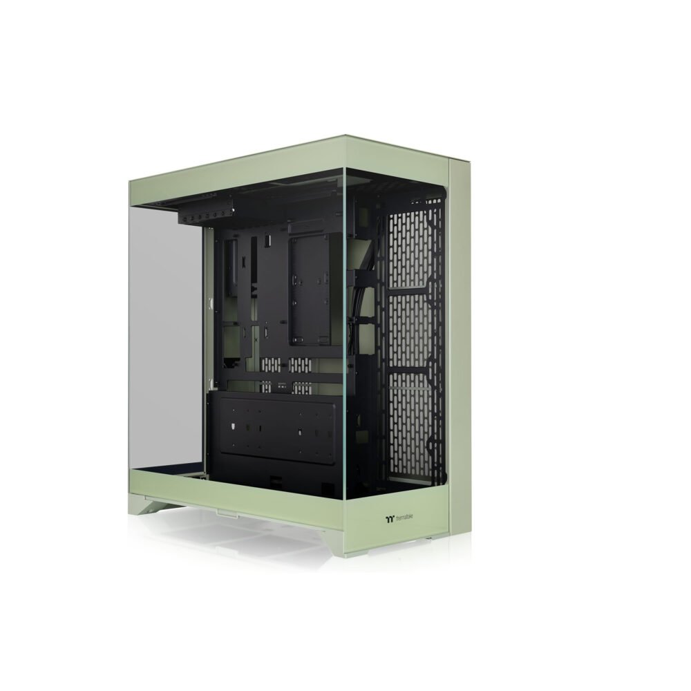 Gabinete TT CTE 550 Mid-Tower TG x3 Matcha Green (7091) - https://tecnotronicos.com